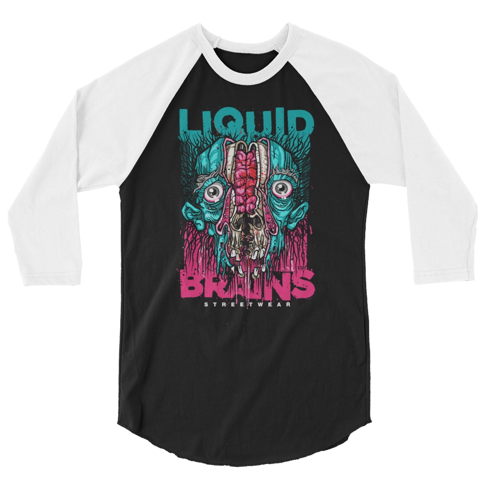 Liquid Brains - Splitting Headache - 3/4 Sleeve Tee
